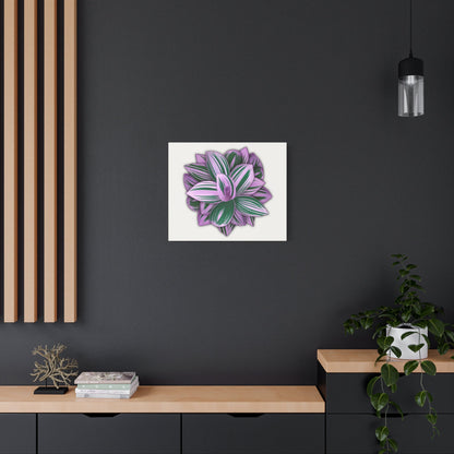 Tradescantia Nanouk Canvas Print – Botanical Wall Art