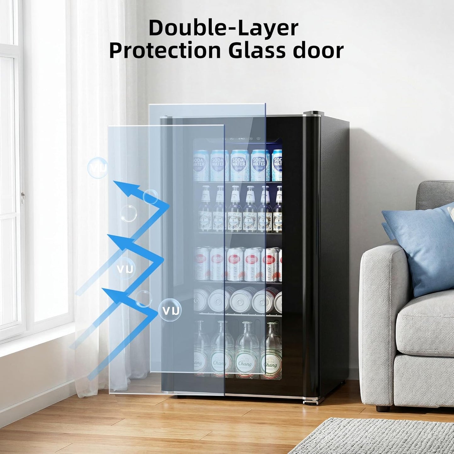 3.2 cu.ft  Wine Cooler/Cabinet Beverage Refrigerator W5899H
