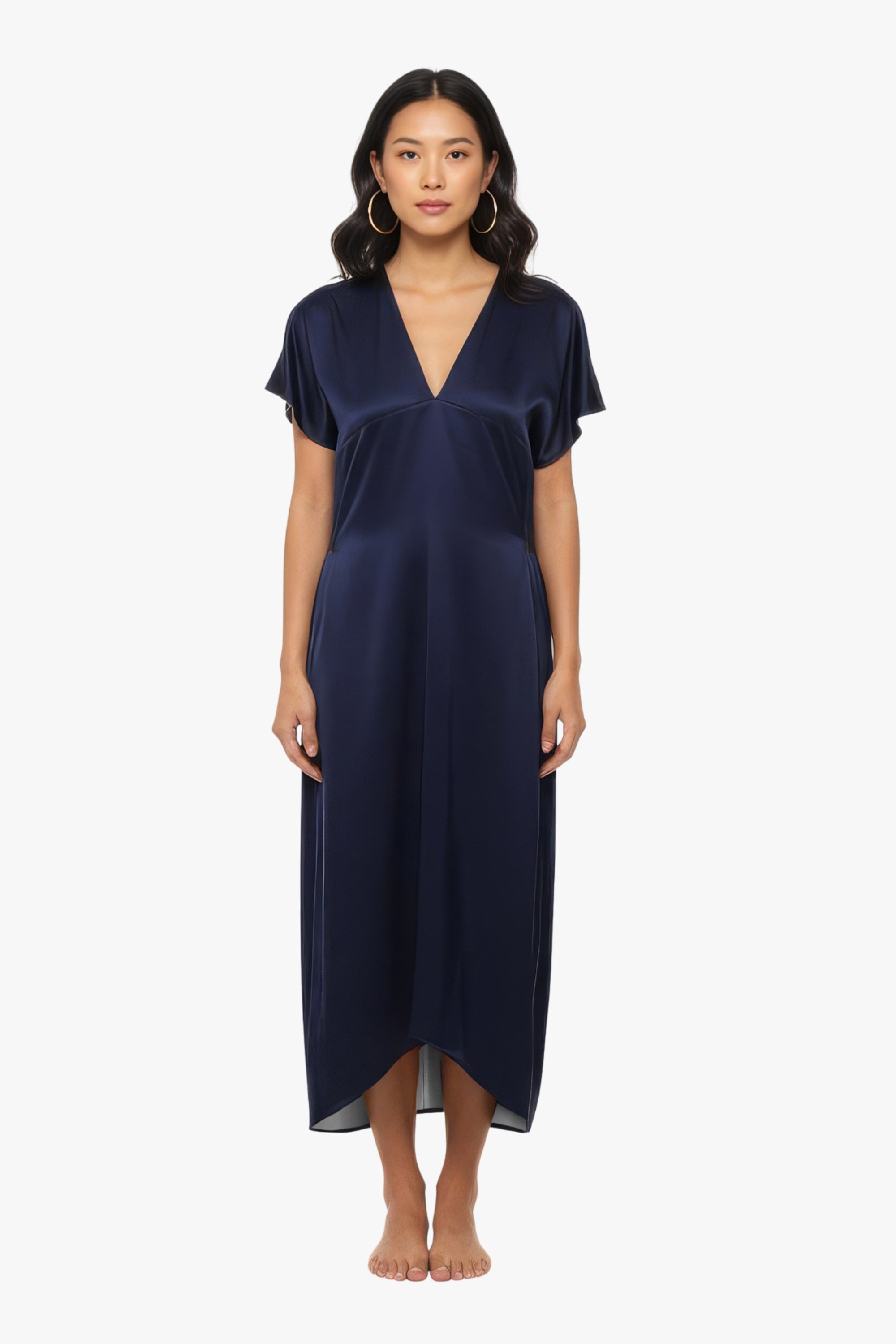 The Silk Kaftan Shift Dress