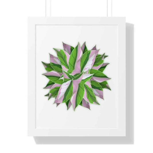 Syngonium Tricolor Pattern Framed Print – Botanical Wall Art