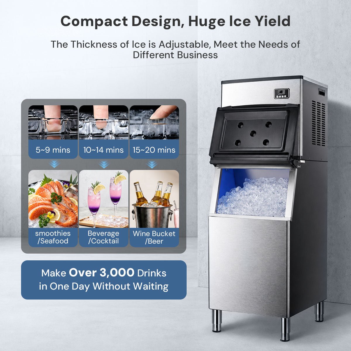 353LBS/24H Split Commercial Ice Maker Z58160