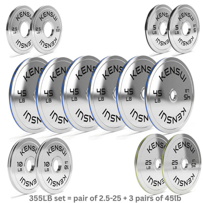 Calibrated Chrome Weight Plates (LBS)