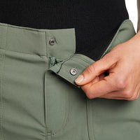 New Eddie Bauer Womens Size 14 Dark Gray High Rise Fitted Horizon Bermuda Shorts