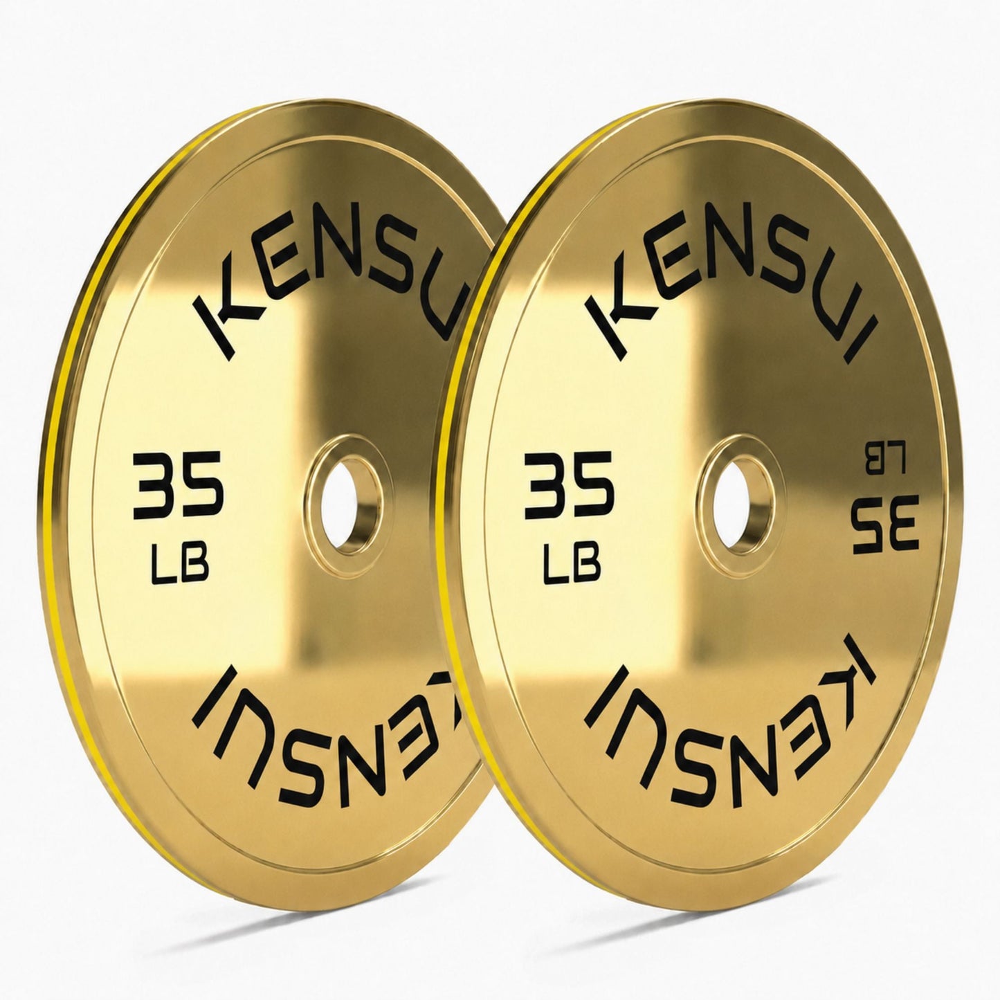 Calibrated Gold Weight Plates (LBS)