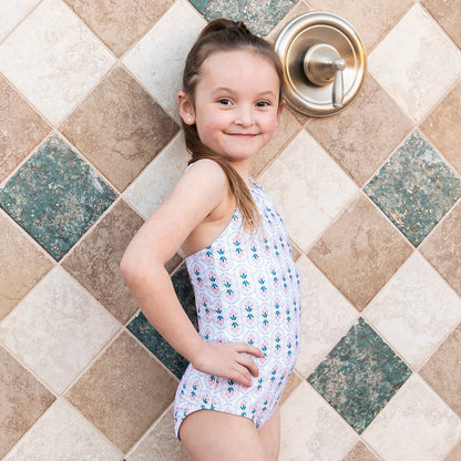 High Neck One Piece Swimsuit (Girls)