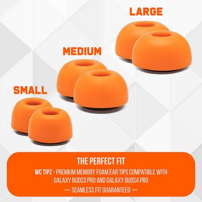 Galaxy Buds Pro 3 & 4 Memory Foam Ear Tips - WC TipZ Galaxy