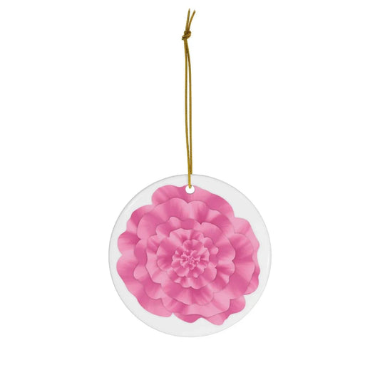 Peony Ceramic Ornament
