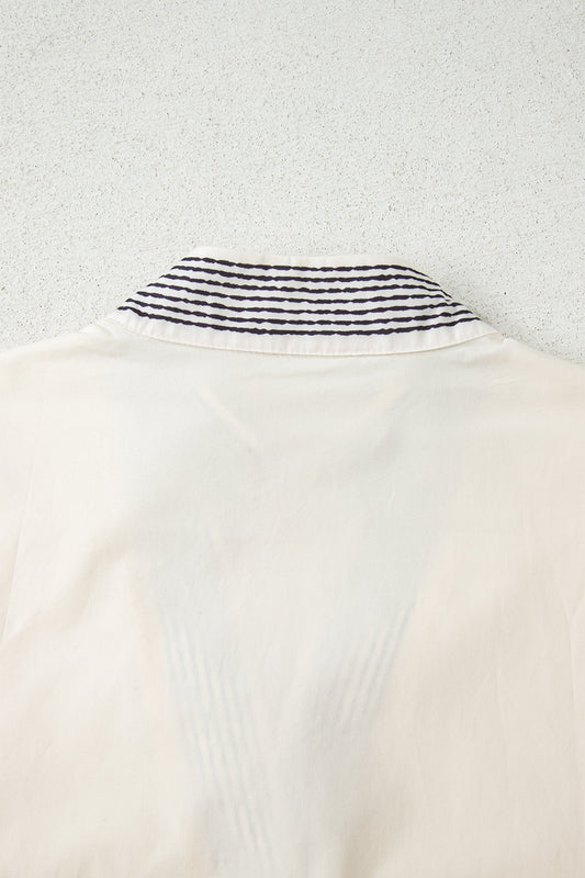 Micah Sleeve Contrast Patchwork Blouse