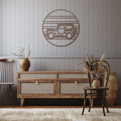 4x4 sunset metal wall art desert glow decor garage accent unisex