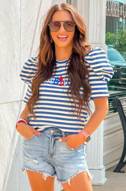 American Puff Sleeve Top