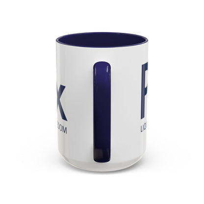 Patriox Accent Coffee Mug — American Flag Drop Logo, 'Water for Health Freedom'