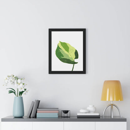 Manjula Pothos Illustrated Framed Print – Botanical Wall Art