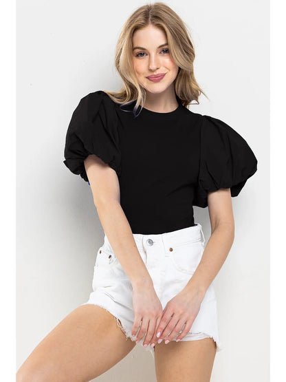 Balloon Sleeve Bodysuit