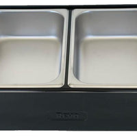 REVO HALF Size Pan Set |  Stainless Steel 4" deep | Two 1/2 Size food pans