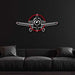 Metal Sign Aviation Multicolor Metal Sign Prop Plane