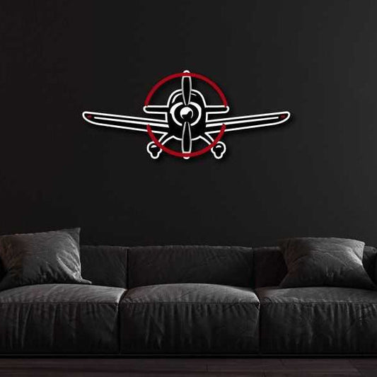 Metal Sign Aviation Multicolor Metal Sign Prop Plane