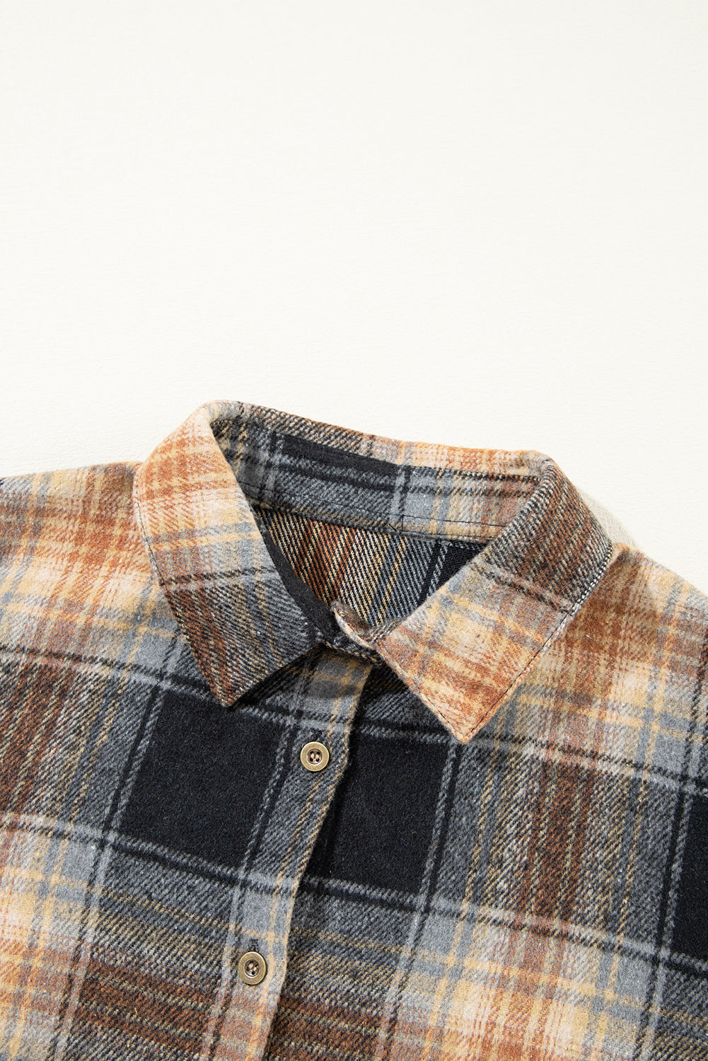 Everly Rounded Hem Plaid Shacket