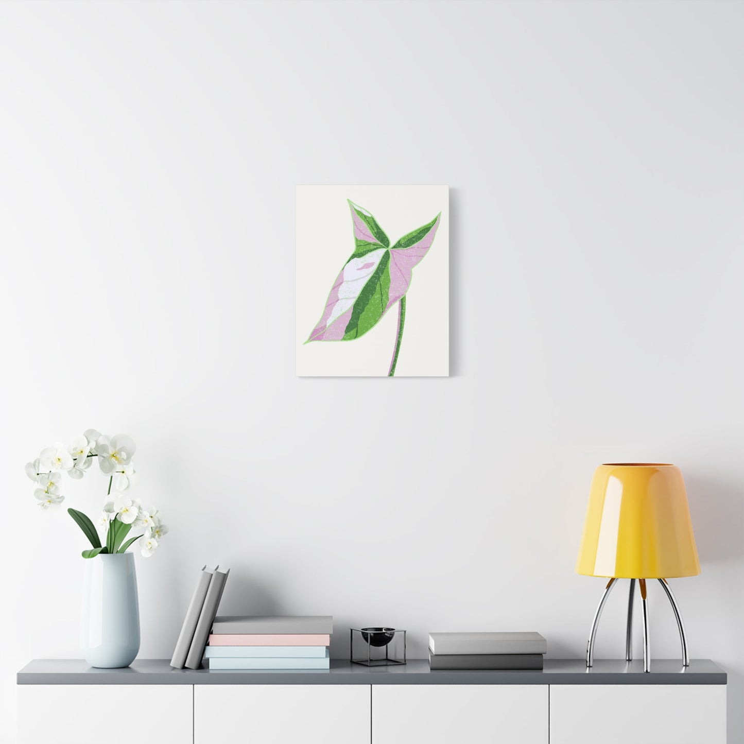 Syngonium Tricolor Canvas Print – Botanical Wall Art