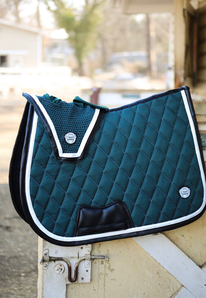 Horse Bonnet | Green- Black & White