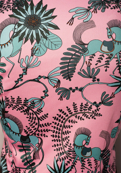 Mint Magic in Pink Quarter Zip Sun Shirt