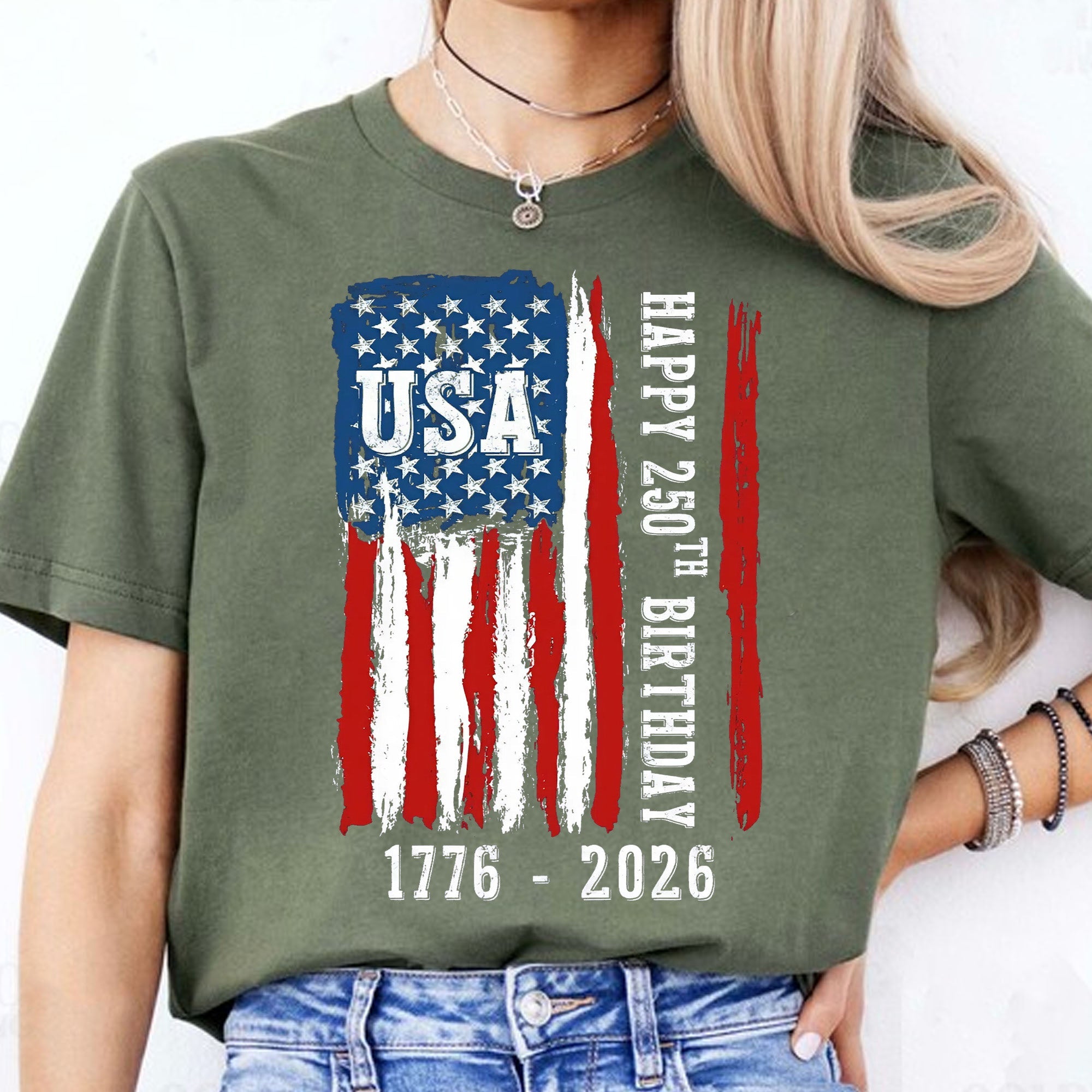 Happy 250 Years Birthday USA Shirt | Patriotic 4th of July 1776–2026 T-Shirt | America 250th Anniversary | Independence Day Shirt 682483