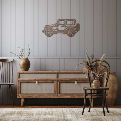 4x4 off road Metal Wall Art  powder-coated steel sign Off‑ROAD Metal