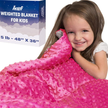 10 Lbs 48'' x 72'' Weighted Blanket for Kids with Removable Cover