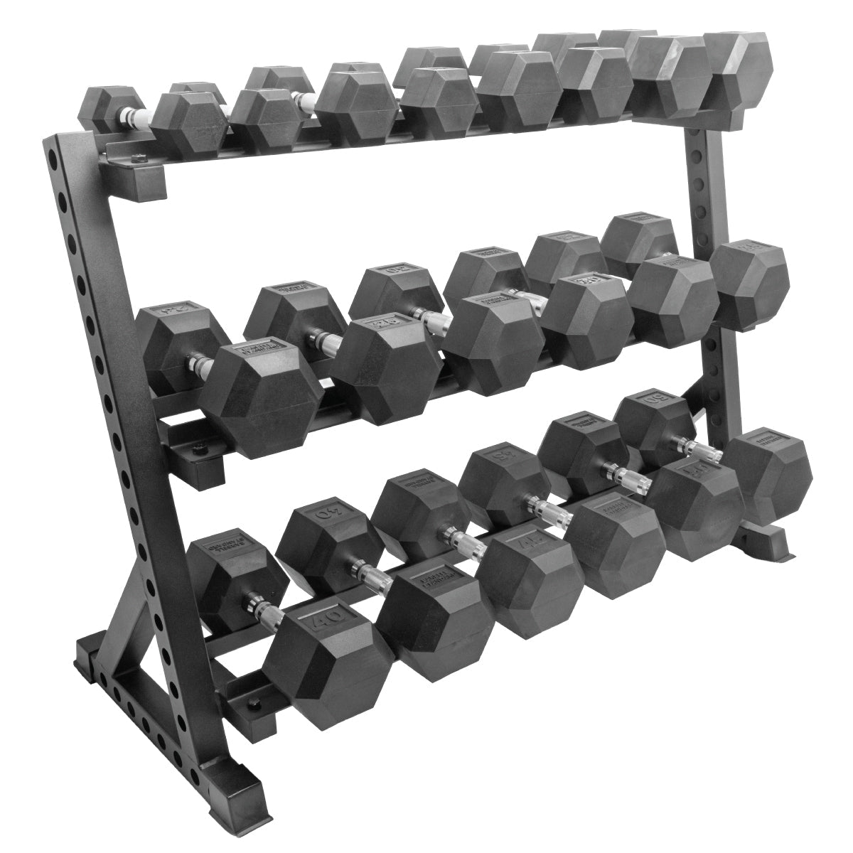 Three-Tier Dumbbell Rack