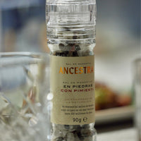 Natural Spring Salt Crystals & Organic Pepper - Glass Mill