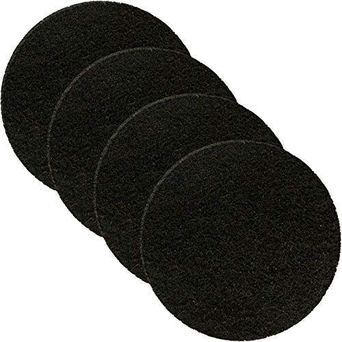 Cooler Kitchen - 4 Pack Activated Charcoal Compost Bin Filters - 3.75 Inch Activated Charcoal Filters Replacement Set for Kitchen Recycle Bin - Odor Absorbing Home Countertop Compost Bin Filter