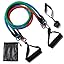 Resistance Bands with Handles, Single Resistance Bands, Exercise Bands with Handles, for Resistance Training, Physical Therapy, Home Workouts, Fitness, Pilates