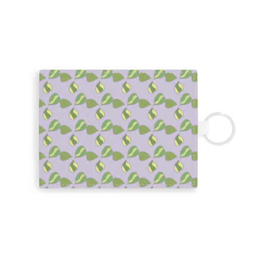 Hoya Kerrii Pattern Card Holder – Vegan Leather Slim Wallet