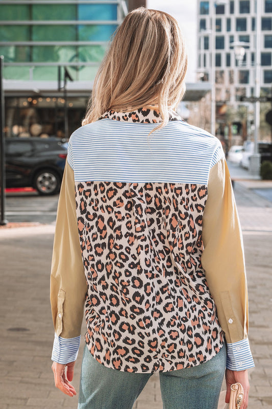 Aleia Chest Cuffed Sleeve Shirt