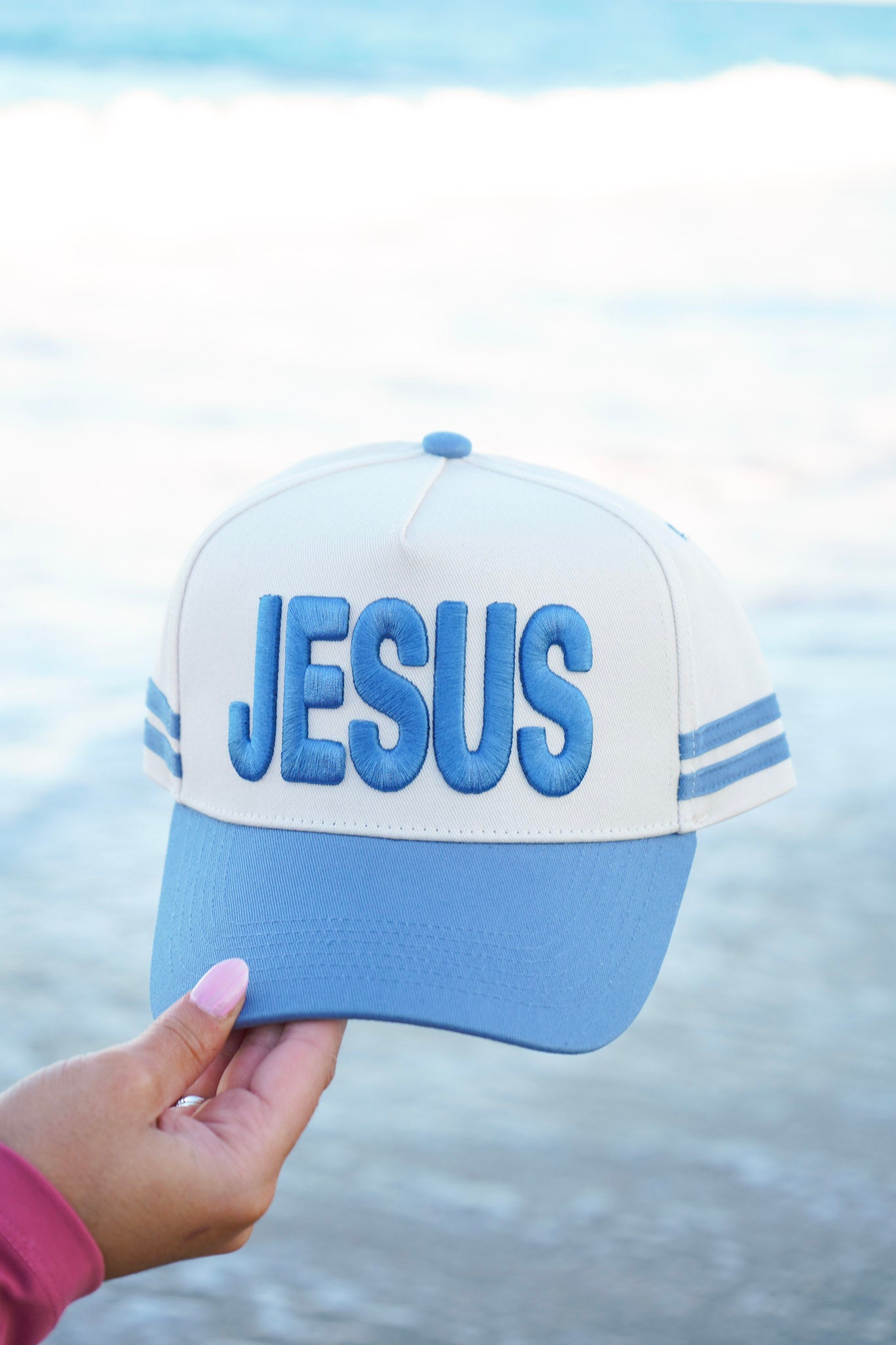 Jesus - Blue Vintage Trucker Hat