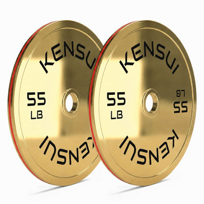 Calibrated Gold Weight Plates (LBS)