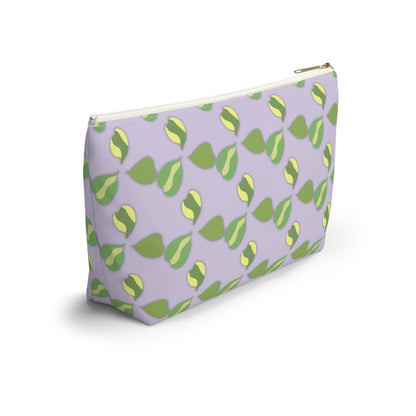 Hoya Kerrii Pattern Accessory Pouch – Zippered Catch-All With T-Bottom