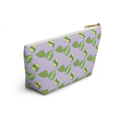 Hoya Kerrii Pattern Accessory Pouch – Zippered Catch-All With T-Bottom