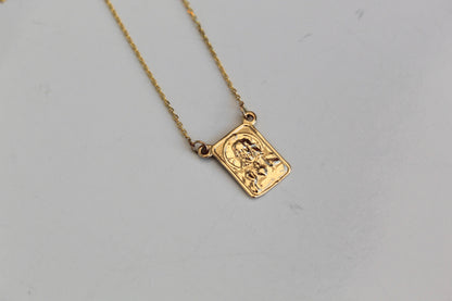 14K Gold Scapular