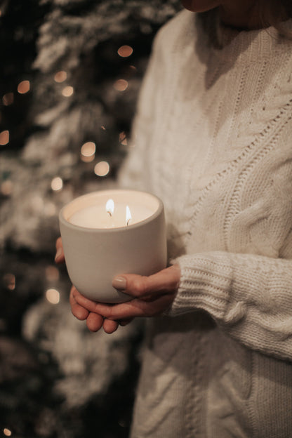 Evergreen Cement Candle