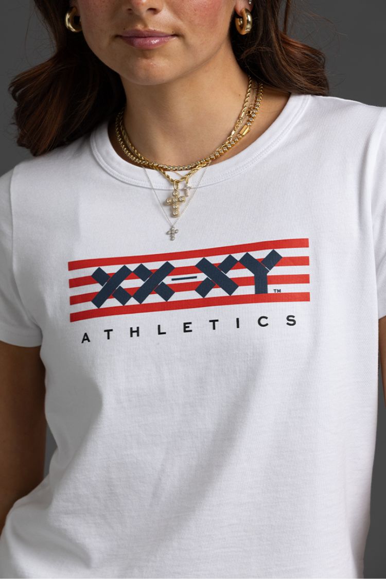 Patriotic Horizontal Logo Semi-Cropped Tee (XX)