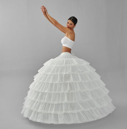 Simple Wedding Dresses Ball Gown Crinoline Skirt -Quinceanera Petticoat Skirt