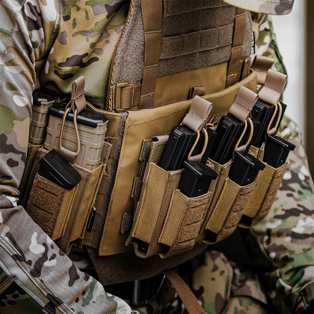 Molle Mag Pouch 5.56mm 9mm Open-Top Magazine Pouch