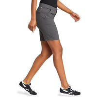New Eddie Bauer Womens Size 14 Dark Gray High Rise Fitted Horizon Bermuda Shorts