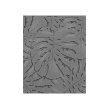 Grey Monstera Botanical Print – Unframed Wall Art