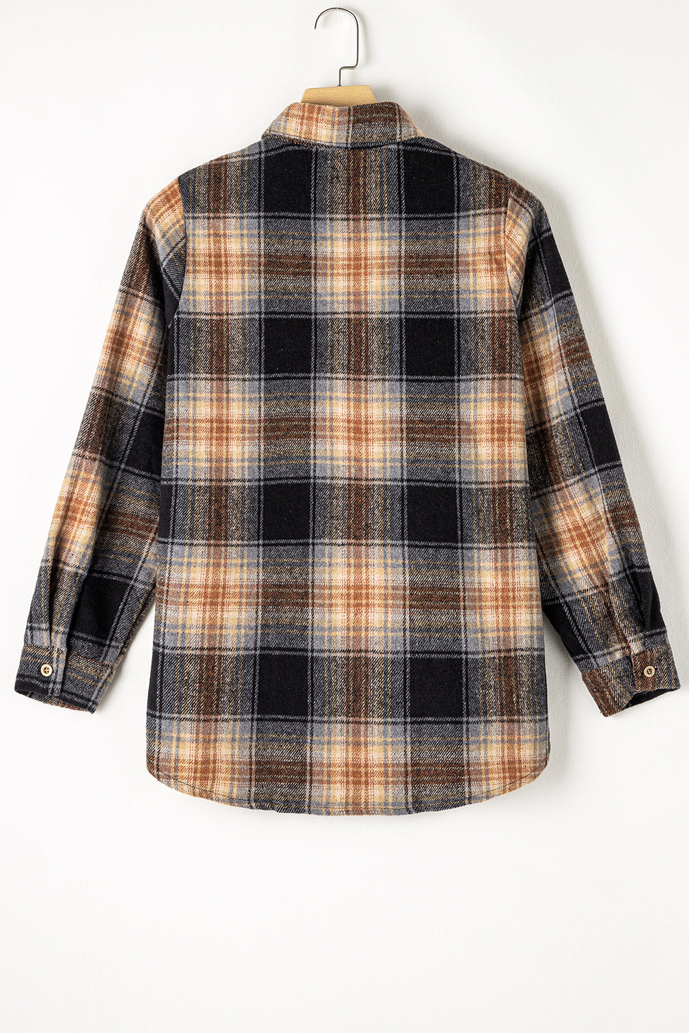 Everly Rounded Hem Plaid Shacket