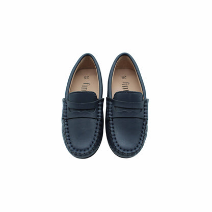 Navy Leather