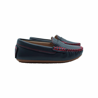Navy Leather
