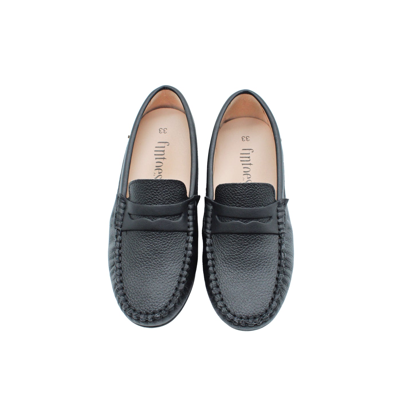 Black Pebbled Leather