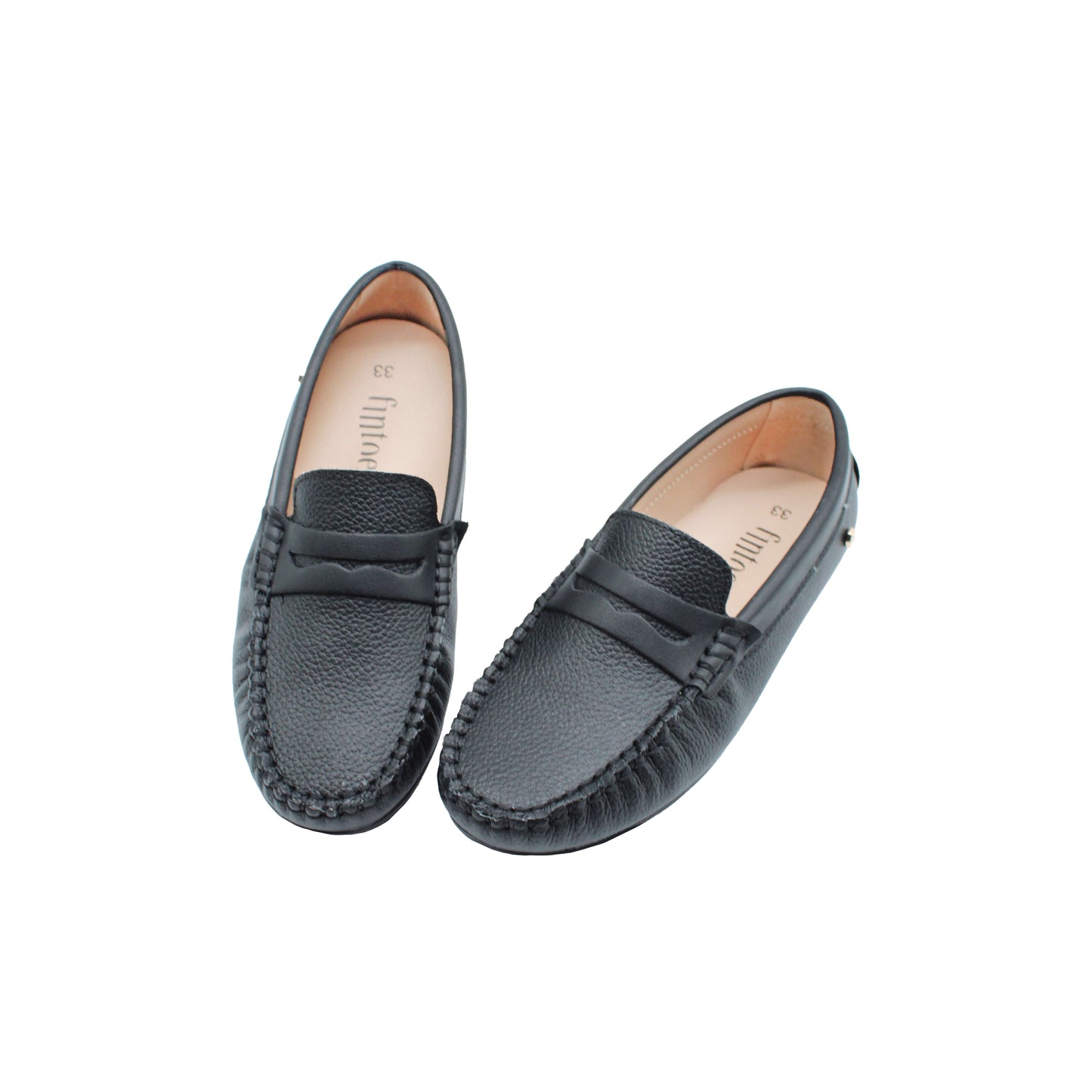 Black Pebbled Leather