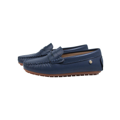 Navy Leather